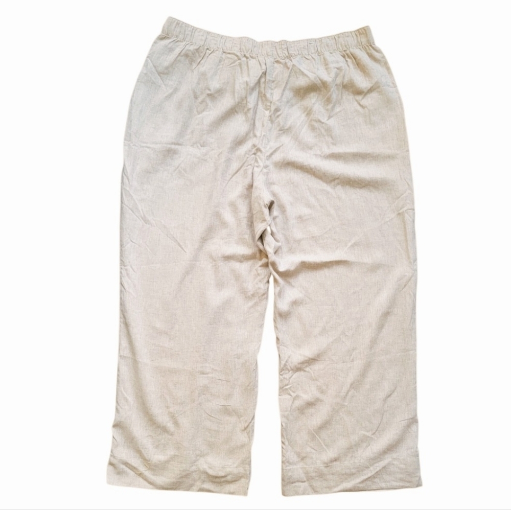 NWT Abercrombie & Fitch Ultra High Rise Waist Wide Leg Linen Blend Pants XXL - Picture 6 of 11